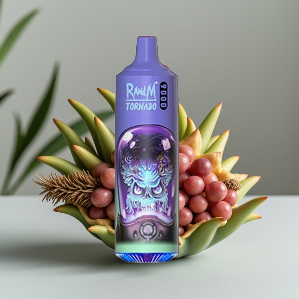 vape wholesale Suomi RandM Tornado 9000 Puffs 850 mAh 18 mL Mesh Coil Aloe Druif