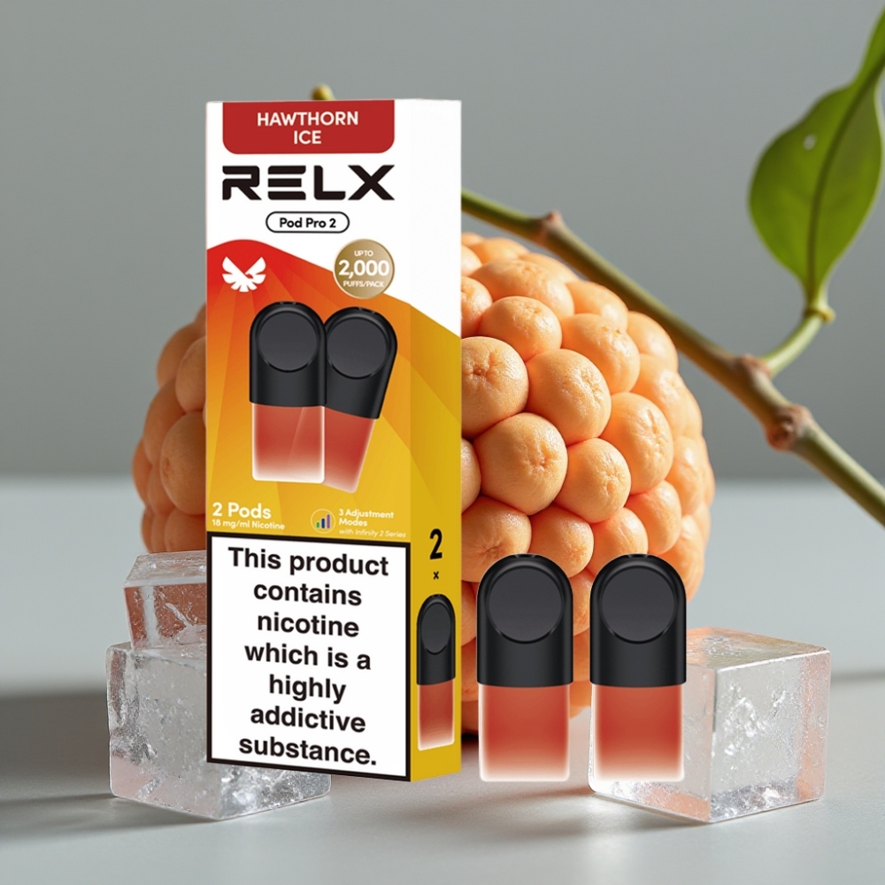 vape wholesale Suomi RELX Pod Pro 2 600 puffs 1,9ml 1,8% Nicotine Meidoorn IJs