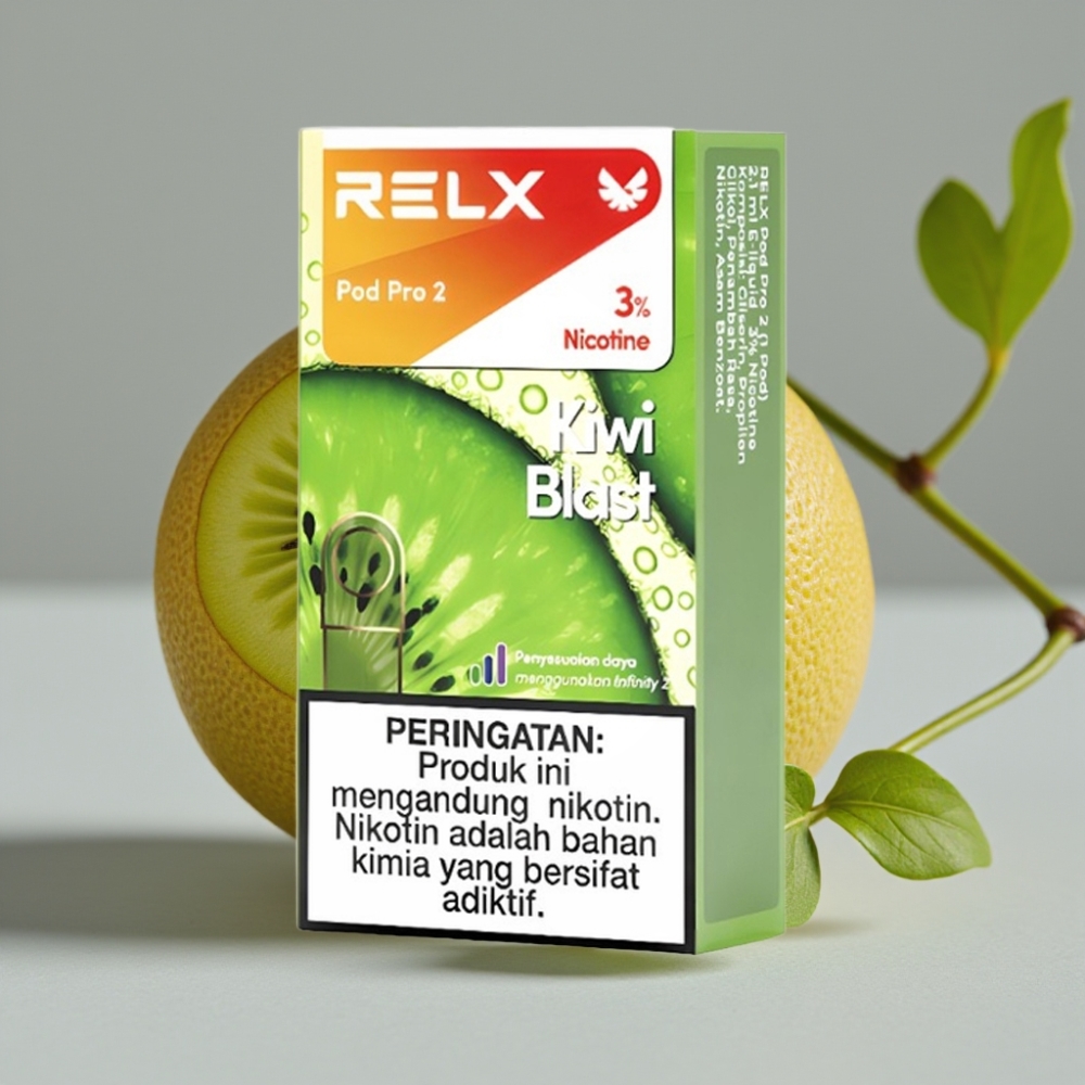 vape wholesale Suomi RELX Pod Pro 2 600 puffs 3% Kiwi Blast 1.9ml 3 voltage modes