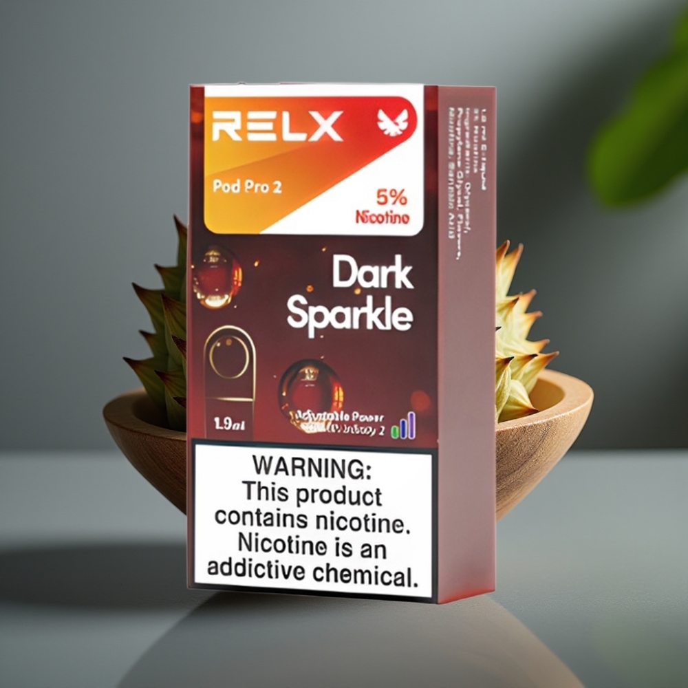 vape wholesale Suomi RELX Pod Pro 2 600 puffs 5% nicotine 1.9ml Dark Sparkle