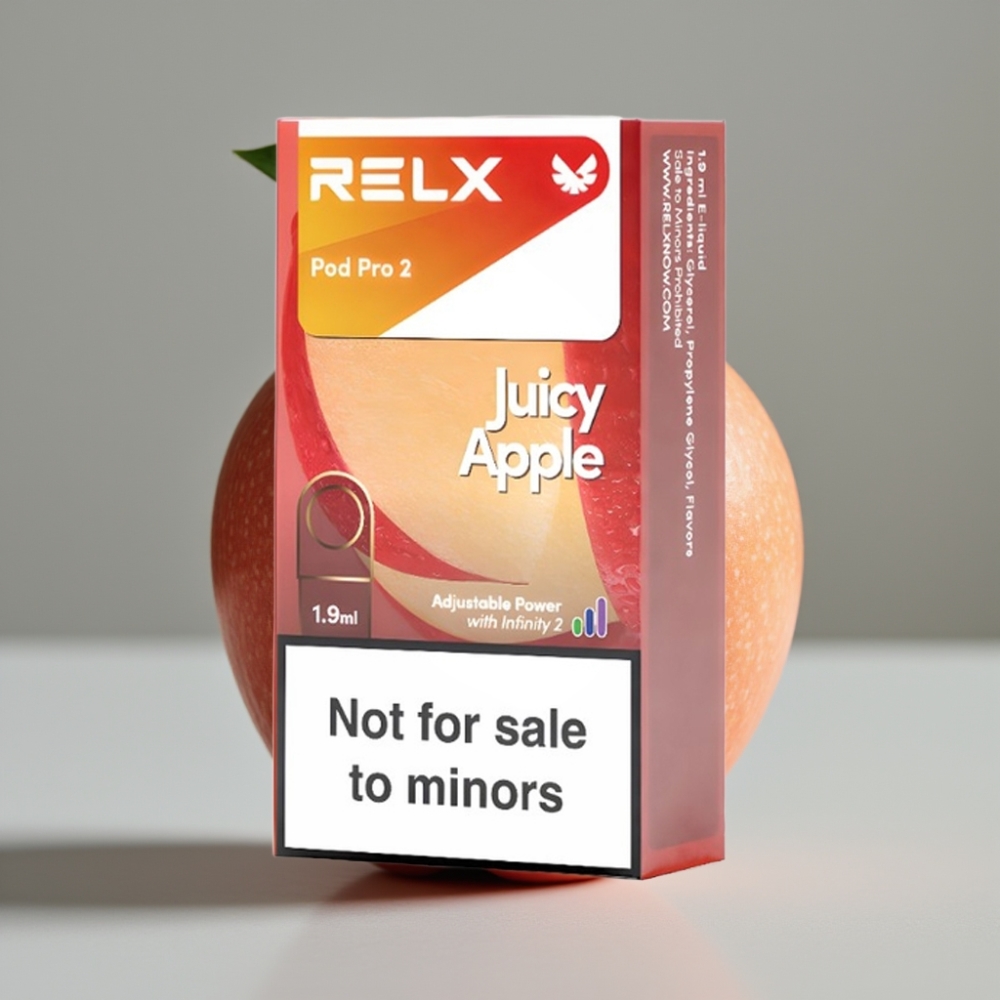 vape wholesale Suomi RELX Pod Pro 2 Frisse Appel 600 puffs 1.9ml 0% nicotine