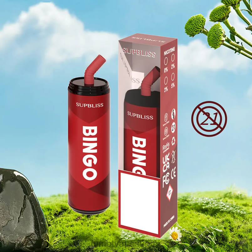 Fumot Price | jäädytetty cola 8X48Z468 9000 kertakäyttöinen vape kynä (1 kpl) - 18 ml Fumot Supbliss Bingo