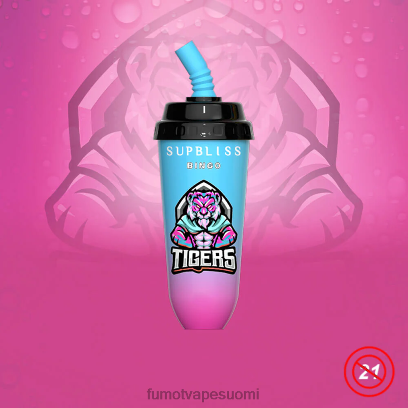 Fumot Puff | sekoita hedelmät 8X48Z403 16 ml 8000 kertakäyttöinen vape pod -laite (1 kpl) Fumot Supbliss Bingo