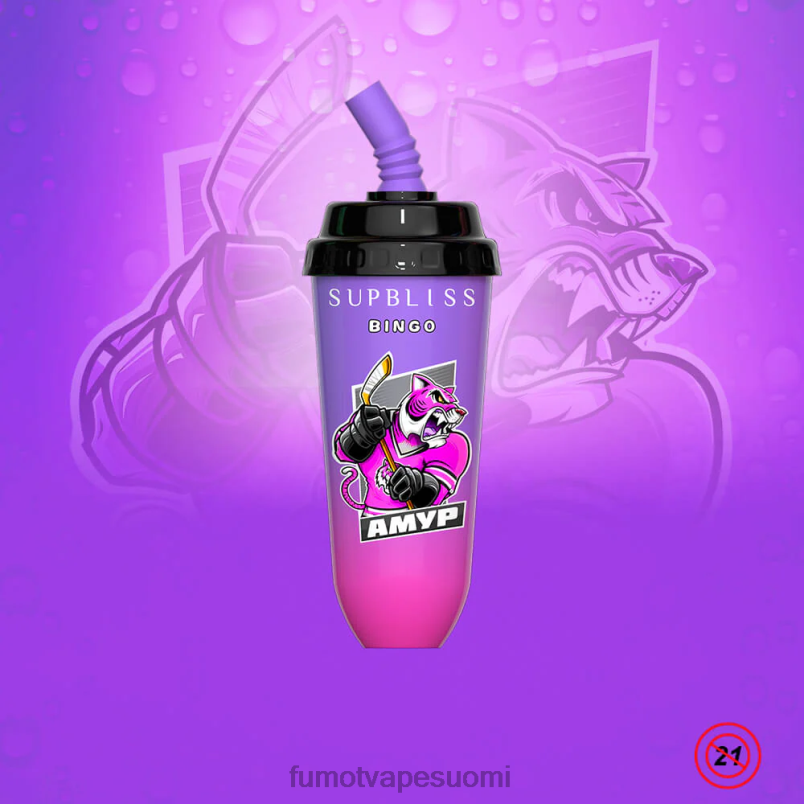Fumot Puff | sekoita hedelmät 8X48Z403 16 ml 8000 kertakäyttöinen vape pod -laite (1 kpl) Fumot Supbliss Bingo