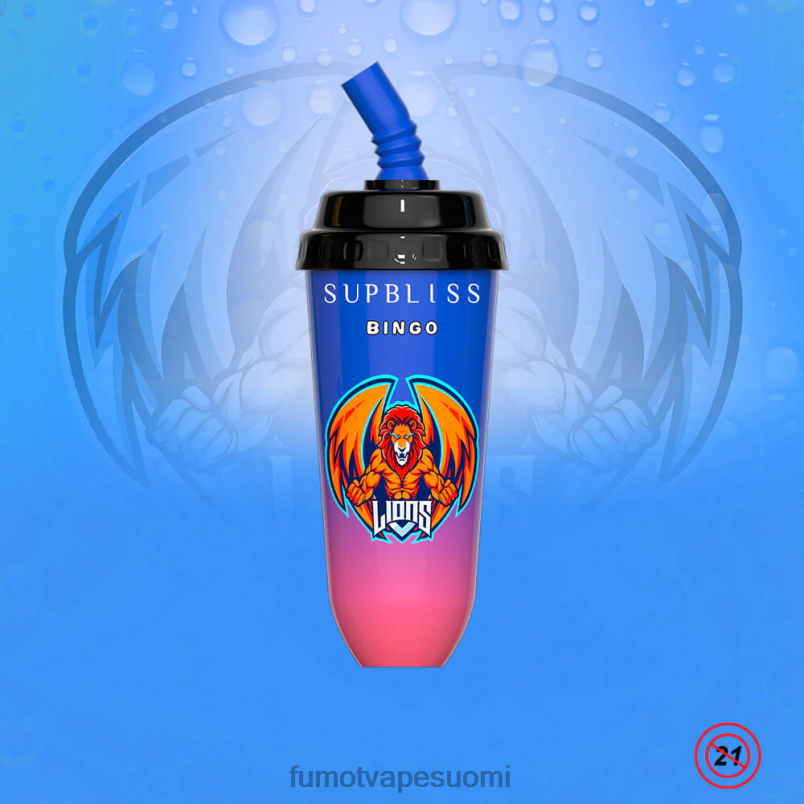 Fumot Puff | sekoita hedelmät 8X48Z403 16 ml 8000 kertakäyttöinen vape pod -laite (1 kpl) Fumot Supbliss Bingo