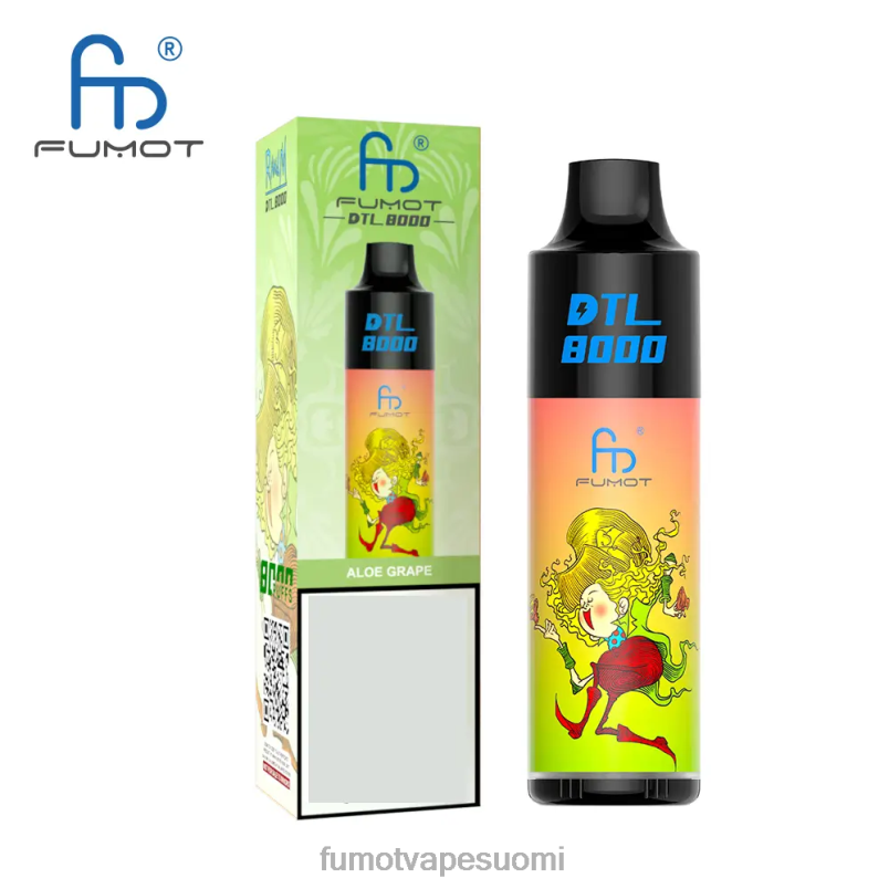 Fumot Puff | aloe rypäle 8X48Z413 8000 kertakäyttöinen vape kynä - 16 ml (1 kpl) Fumot DTL