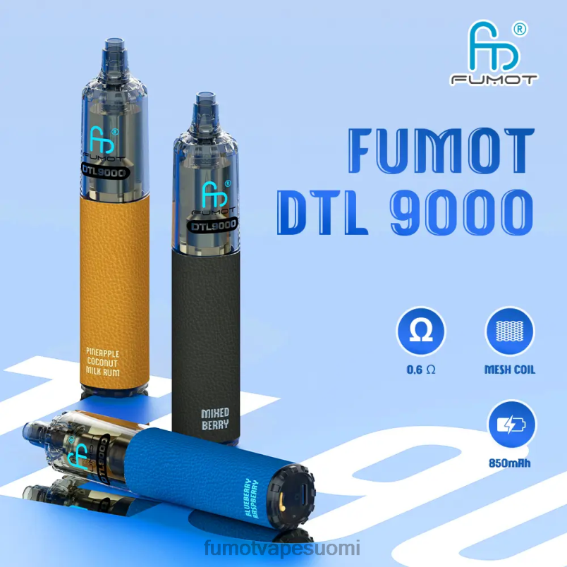 Fumot Suomi | makea minttu 8X48Z381 kertakäyttöinen vape kynä 9000-18ml (1 kpl) Fumot DTL