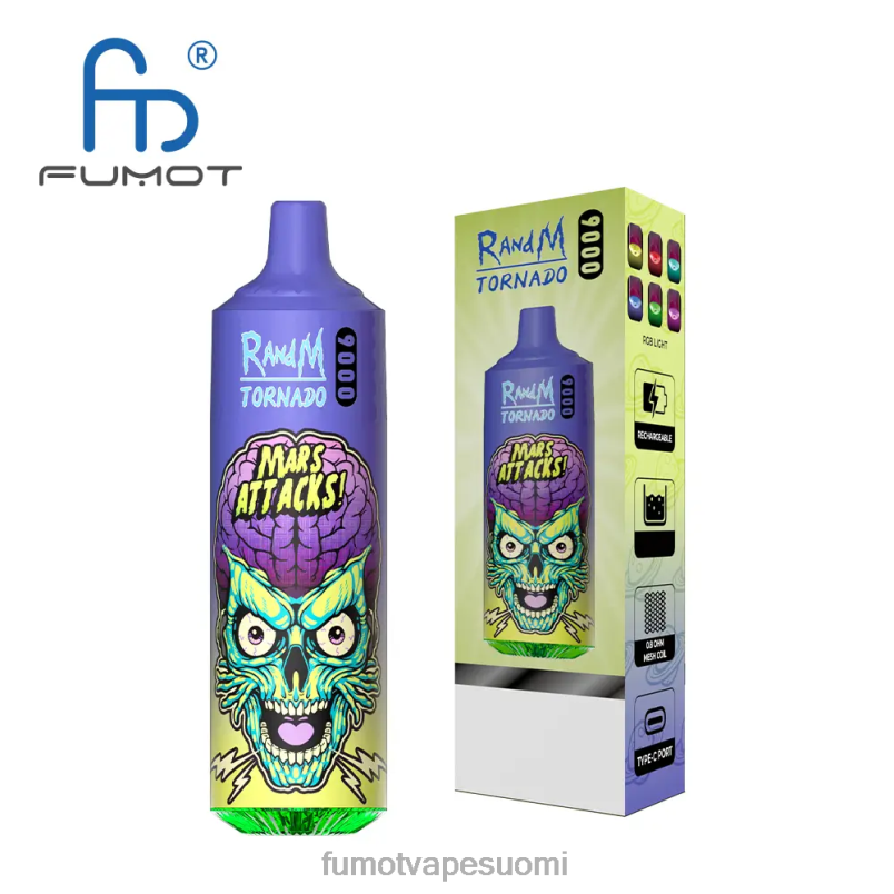 Fumot Flavours | guava jäätä 8X48Z20 18 ml 9000 kertakäyttöinen vape kynä (1 kpl) Fumot Tornado
