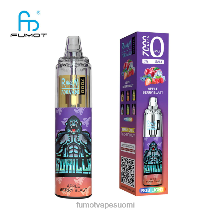 Fumot Flavours | kiivi passionhedelmä guava 8X48Z520 0% 7000 14 ml kertakäyttöinen vape kynä (1 kpl) Fumot Tornado