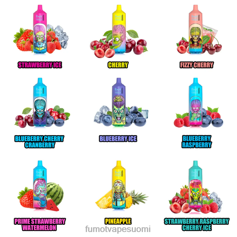 Fumot Flavours | vimto 8X48Z240 1 kpl 9000 pro 18ml kertakäyttöinen vape Fumot Tornado