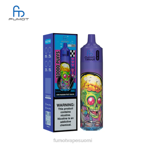 Fumot Tornado 30k musiikkia kiivi passionhedelmä guava P24414 - Fumot Vape Best Flavour