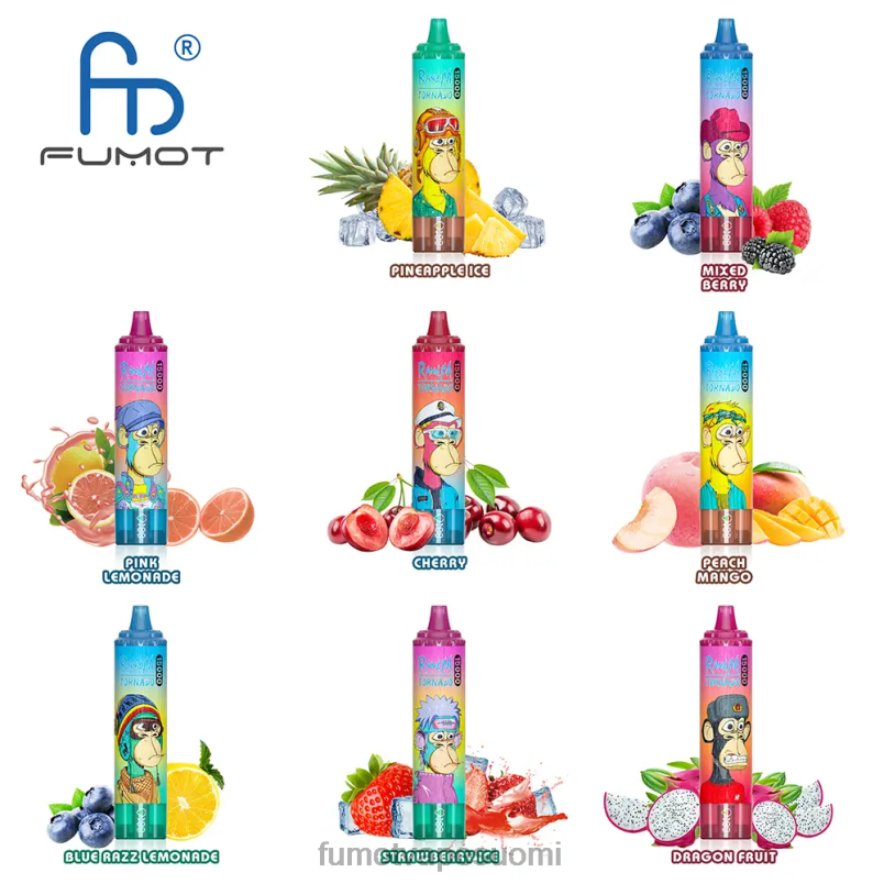 Fumot Vape Price | vimto 8X48Z189 15 000 kertakäyttöistä vape - 25 ml (1 kpl) Fumot Tornado