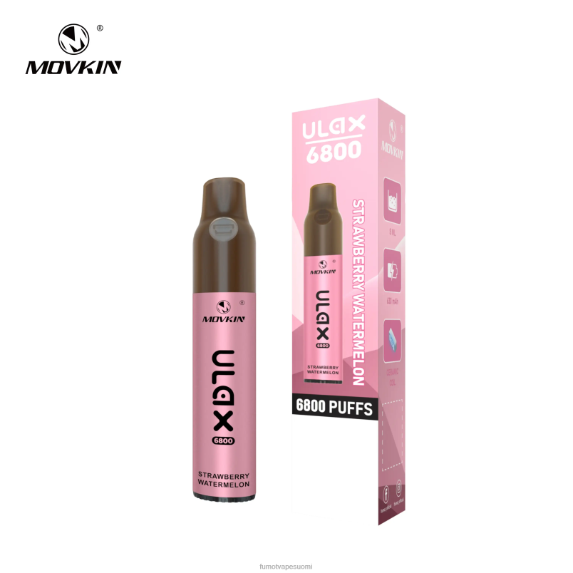 Fumot Puff | kiivi passionhedelmä guava 8X48Z323 6800 kertakäyttöinen vape, keraaminen kela - 8ml (1 kpl) Fumot Movkin Ulax