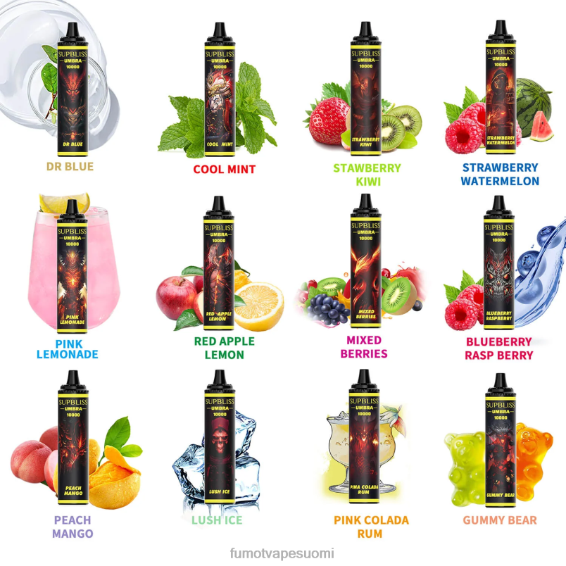 Fumot Store | DR. sininen 8X48Z477 10000 (1 kpl) kertakäyttöinen vape kynä - 20ml Fumot Supbliss Umbra