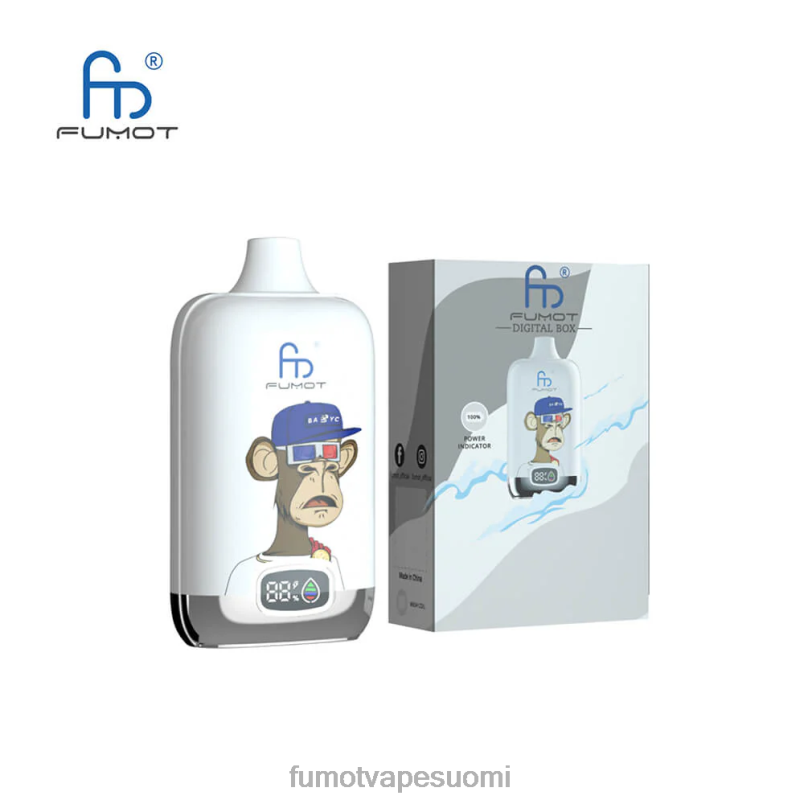 Fumot Vape Reddit | sininen razz-limonadi 8X48Z116 12 000 kertakäyttöinen vape pod - 20 ml (1 kpl) Fumot Digital Box