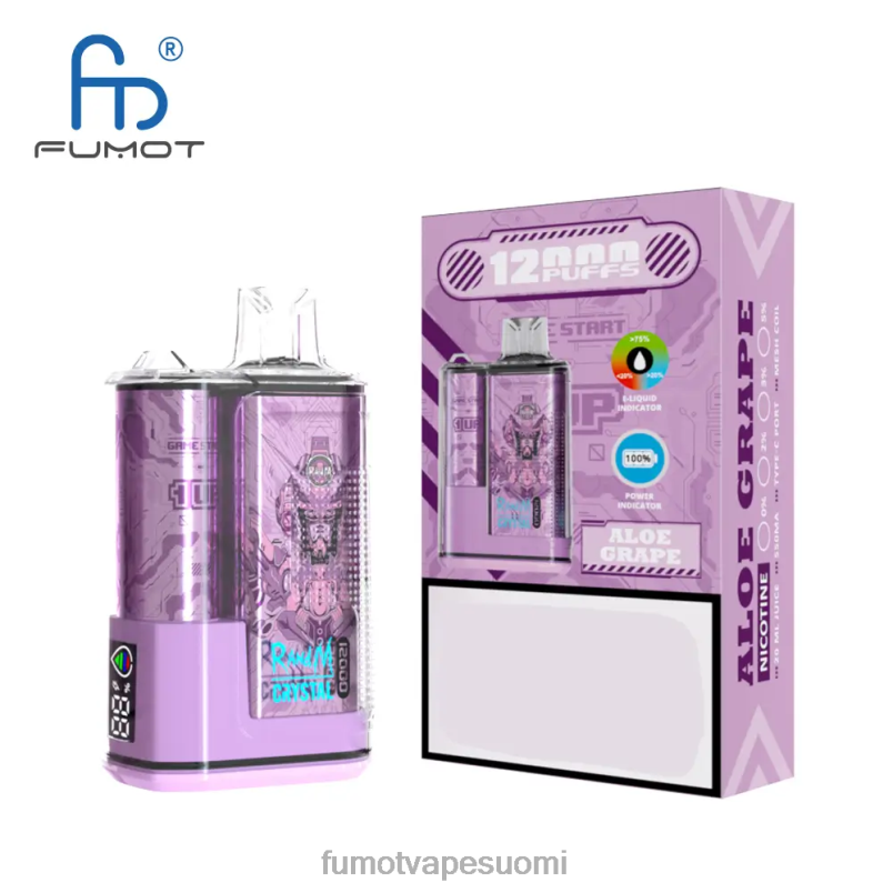 Fumot Flavours | mansikka jäätä 8X48Z280 20ml 12000 kertakäyttöinen vape-laatikko (1 kpl) Fumot Crystal
