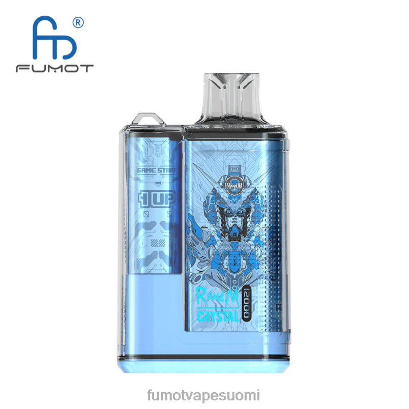 Fumot Flavours | mustikka jäällä 8X48Z260 12000 kertakäyttöinen vape-laatikko - 20 ml (1 kpl) Fumot Crystal