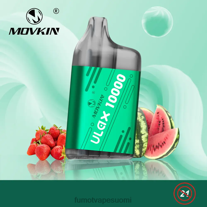 Fumot Flavours | rehevä jää 8X48Z310 10 000 kertakäyttöistä vape pod - 12 ml (1 kpl) Fumot Movkin Ulax