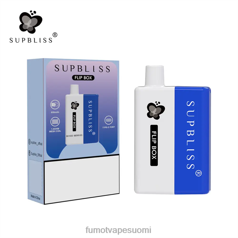 Fumot Suomi | vesimeloni jäätä 8X48Z341 box 6000 vaihdettava vape kit - 10ml (1 kpl) Fumot Supbliss Flip